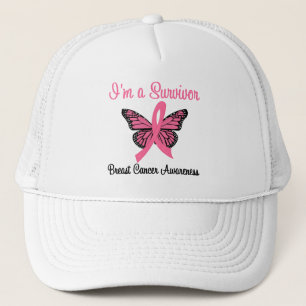 Casquette Cancer du sein Je suis un survivant