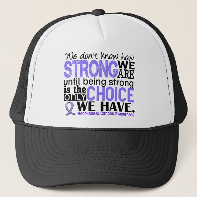 Casquette Cancer oesophagien comme nous forts sommes (Devant)