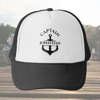 Casquette Capitaine de bateau personnalisé