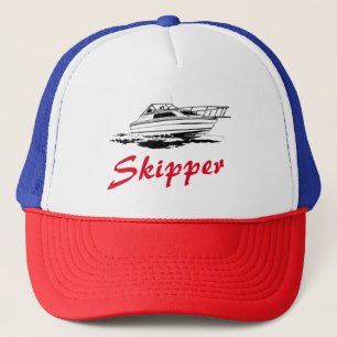 Casquette capitaine de bateau skipper
