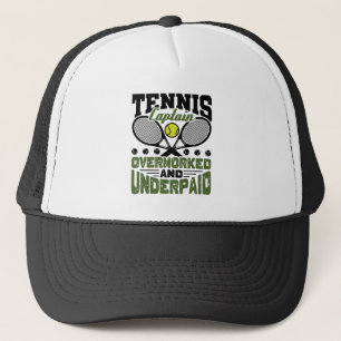 Casquette Capitaine de tennis surtravaillé et sous-traité