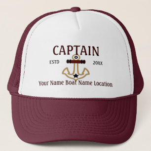 Casquette Capitaine d'équipage ou skipper d'honneur