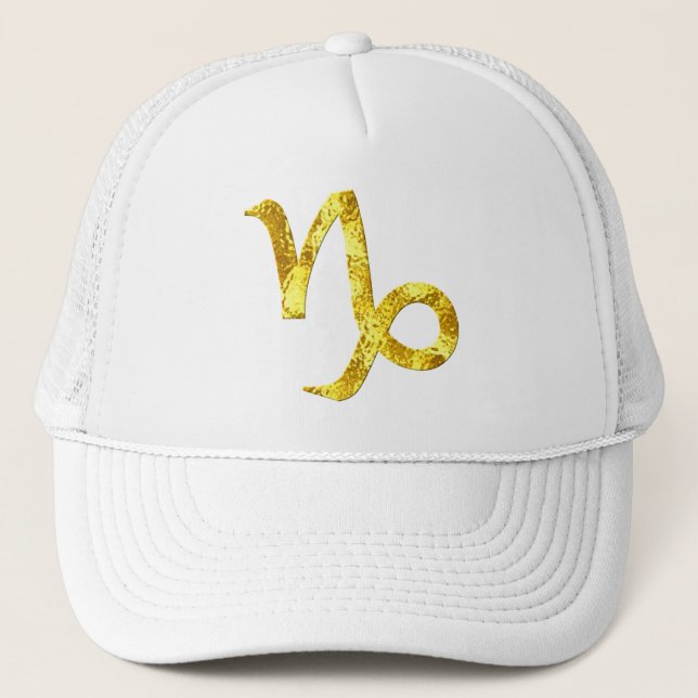 Casquette capricorne-or-symbole-casquette (Devant)