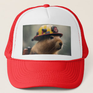 Casquette "Capybara à la Secourt : Pompier Extraordinair