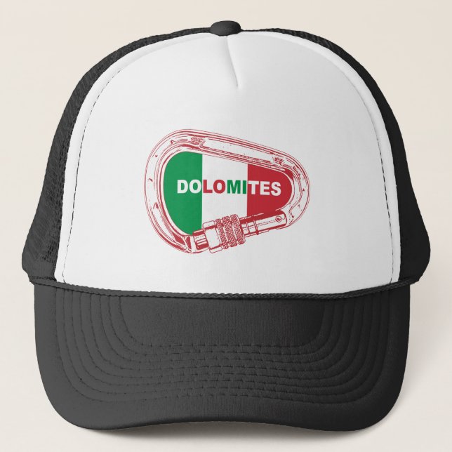 Casquette Carabiner Dolomites Escalade (Devant)
