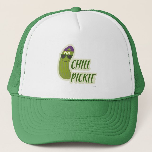 Casquette Caractère caricature Veggie Pickle Chill (Devant)