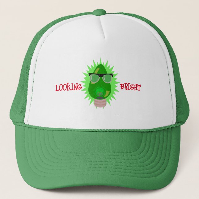 Casquette Caractère Nerd de Noël Personnalisé Vacances Bulbe (Devant)