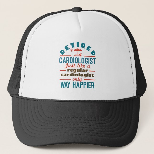 Casquette Cardiologue à la retraite Cardiologie Happier à la (Devant)