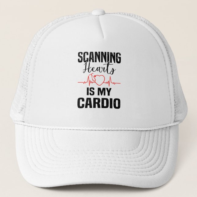 Casquette Cardiology Heart Surgery Heartbeat (Devant)