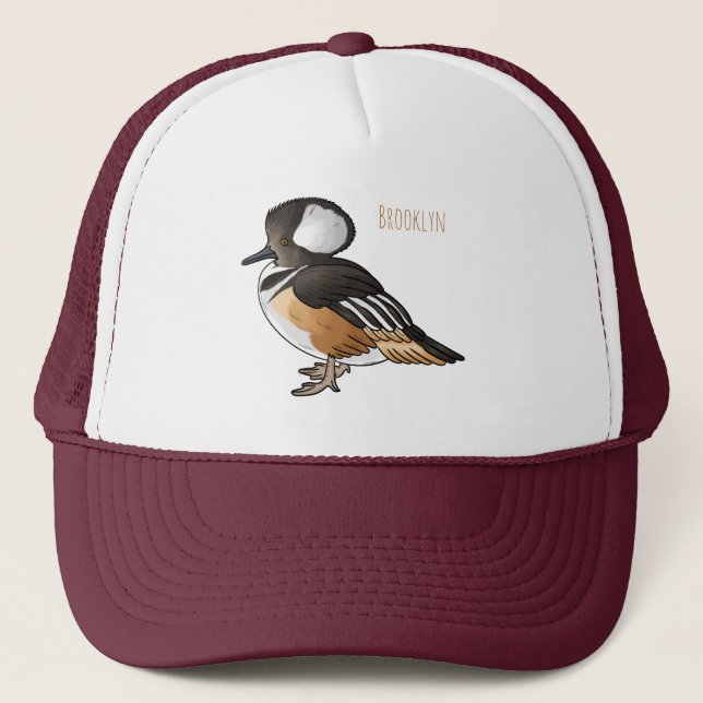 Casquette Caricature à capuchon d'oiseau marchand (Devant)