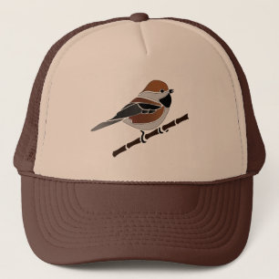 Casquette Caricature adorable boréale pour oiseaux de poule