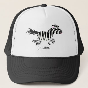 Casquette Caricature amusante de zèbre