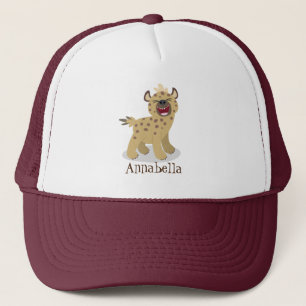 Casquette Caricature amusante hyena riant illustration
