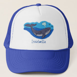 Casquette Caricature de baleine mignonne et de baleine de ve