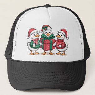 Casquette Caricature de canards de Noël mignons Art-68105
