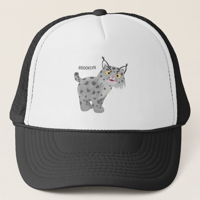 Casquette Caricature de lynx de lynx de lynx (Devant)