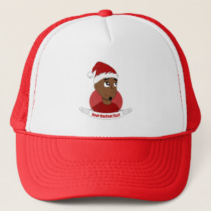 Casquette Caricature de Noël de l'homme souriant