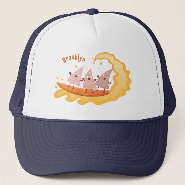 Casquette Caricature de surf pour chips de maïs mignonette n (Devant)
