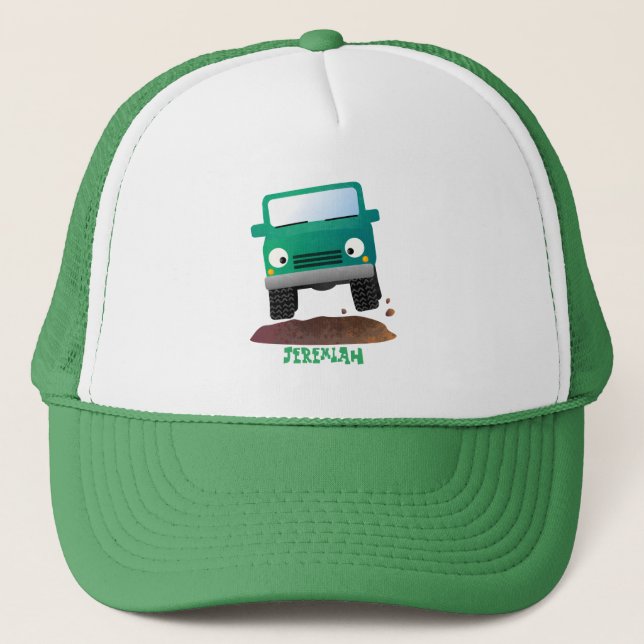 Casquette Caricature de voiture 4 X4 hors route (Devant)