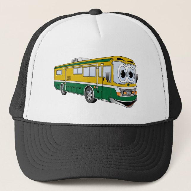 Casquette Caricature du camping-car Green Gold RV (Devant)