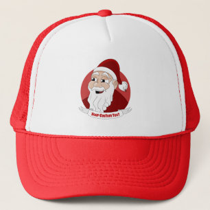 Casquette Caricature du Père Noël souriant Chapeau de camion