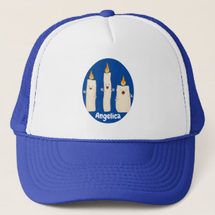 Casquette Caricature en trois chandelles mignonnes