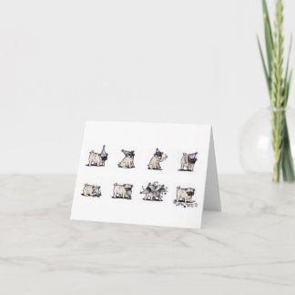 Casquette carlin carte d'anniversaire - Design par