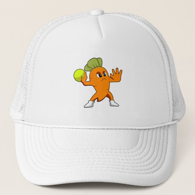 Casquette Carotte à Handball joueur avec Handball (Devant)