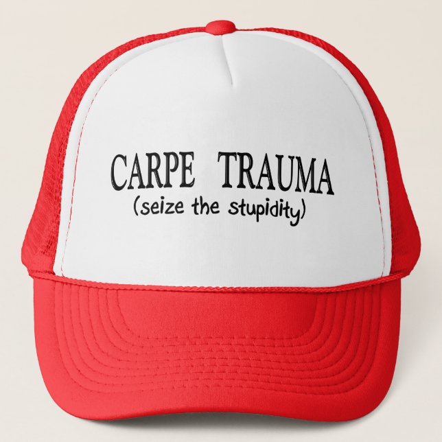 Casquette Carpe Trauma (Saisir La Stupidité) (Devant)