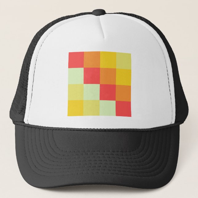 Casquette Carrés couleur (Devant)