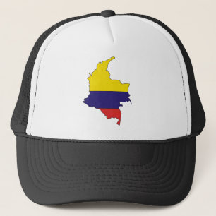 Casquette Carte de drapeau de la Colombie normale