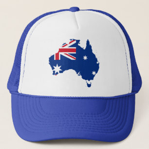 Casquette carte de drapeau de l'australie