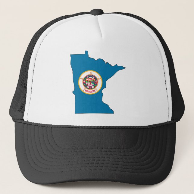 Casquette Carte de drapeau du Minnesota (Devant)
