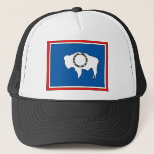 Casquette Carte de drapeau du Wyoming