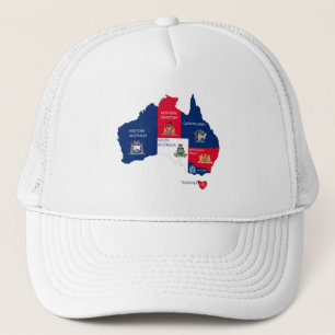 Casquette Carte de l'Australie