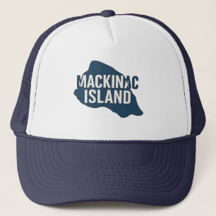 Casquette Carte de l'île Mackinac Silhouette   Bold Michigan