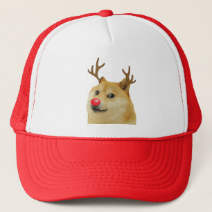 Casquette Carte de Noël de chien de meme Dogright Doggo roug