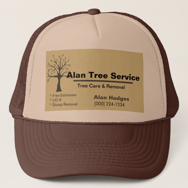 Casquette Carte de visite de service d'arborescence (Devant)