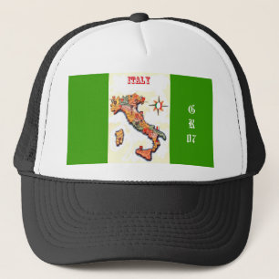 Casquette carte d'Italy