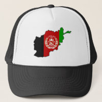 Carte du drapeau afghan