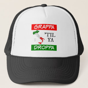 Casquette Carte du drapeau italien Grappa Til Ya Droppa Ital