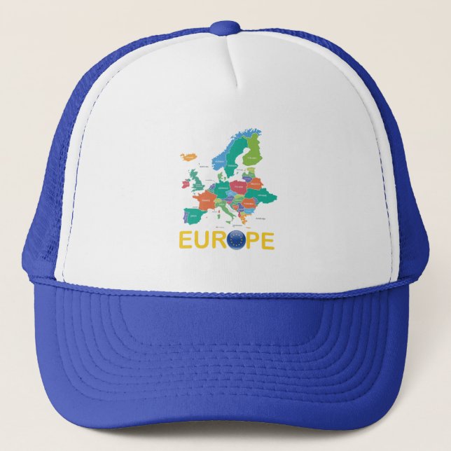 Casquette Carte Europe (Devant)