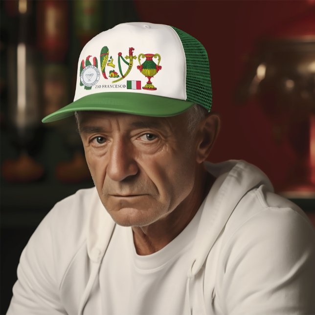 Casquette Carte Sicilienne Italienne Personnalisée Aces Heri (Créateur téléchargé)