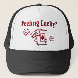 Casquette Cartes Feelin Lucky Dice Cards Encre Personnalisé