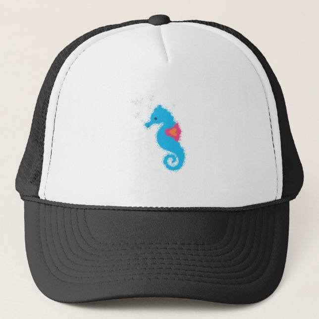Casquette Carton de l'hippocampe bleu (Devant)
