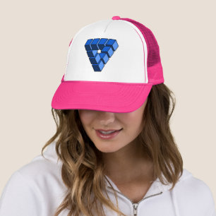 Casquette Cartoon Bleu Black Toy Blocks Triangle Graphisme T
