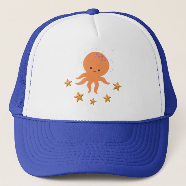 Casquette Cartoon de cétacés de cétacés (Devant)