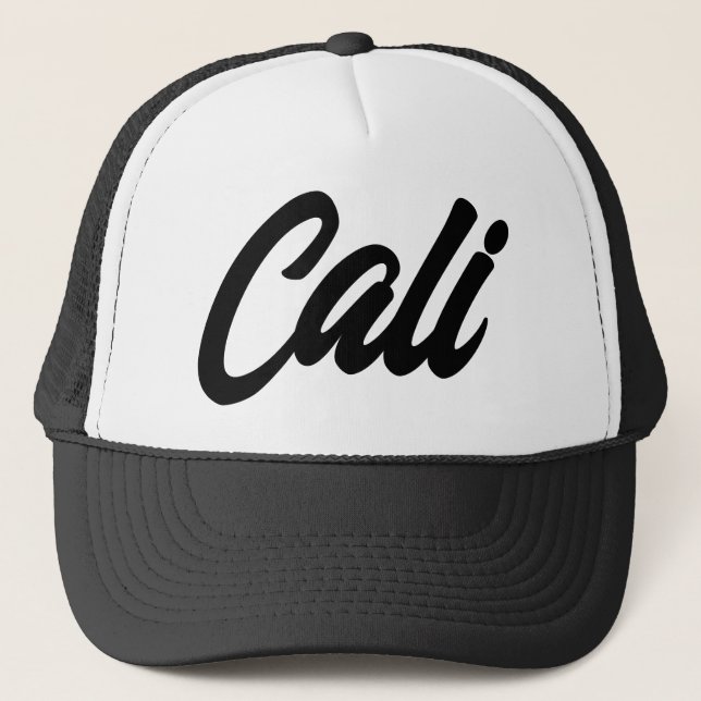 Casquette Casque de camionneur Cali - Typographie de script  (Devant)