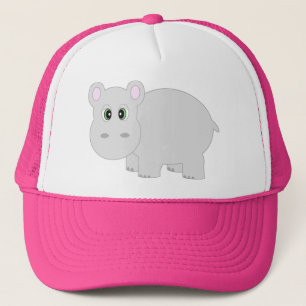 Casquette Casquette/casquette mignons d'hippopotame