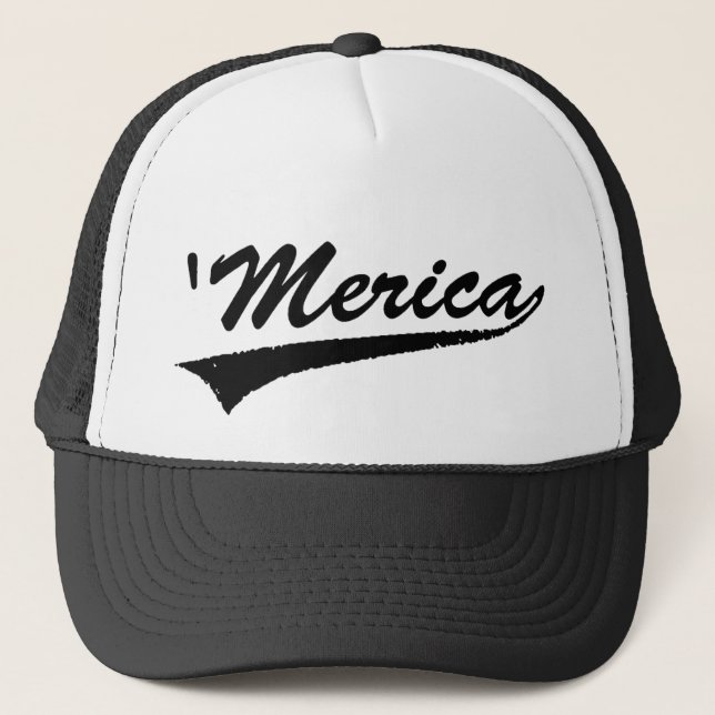 Casquette 'casquette de camionneur de bruissement de merica (Devant)